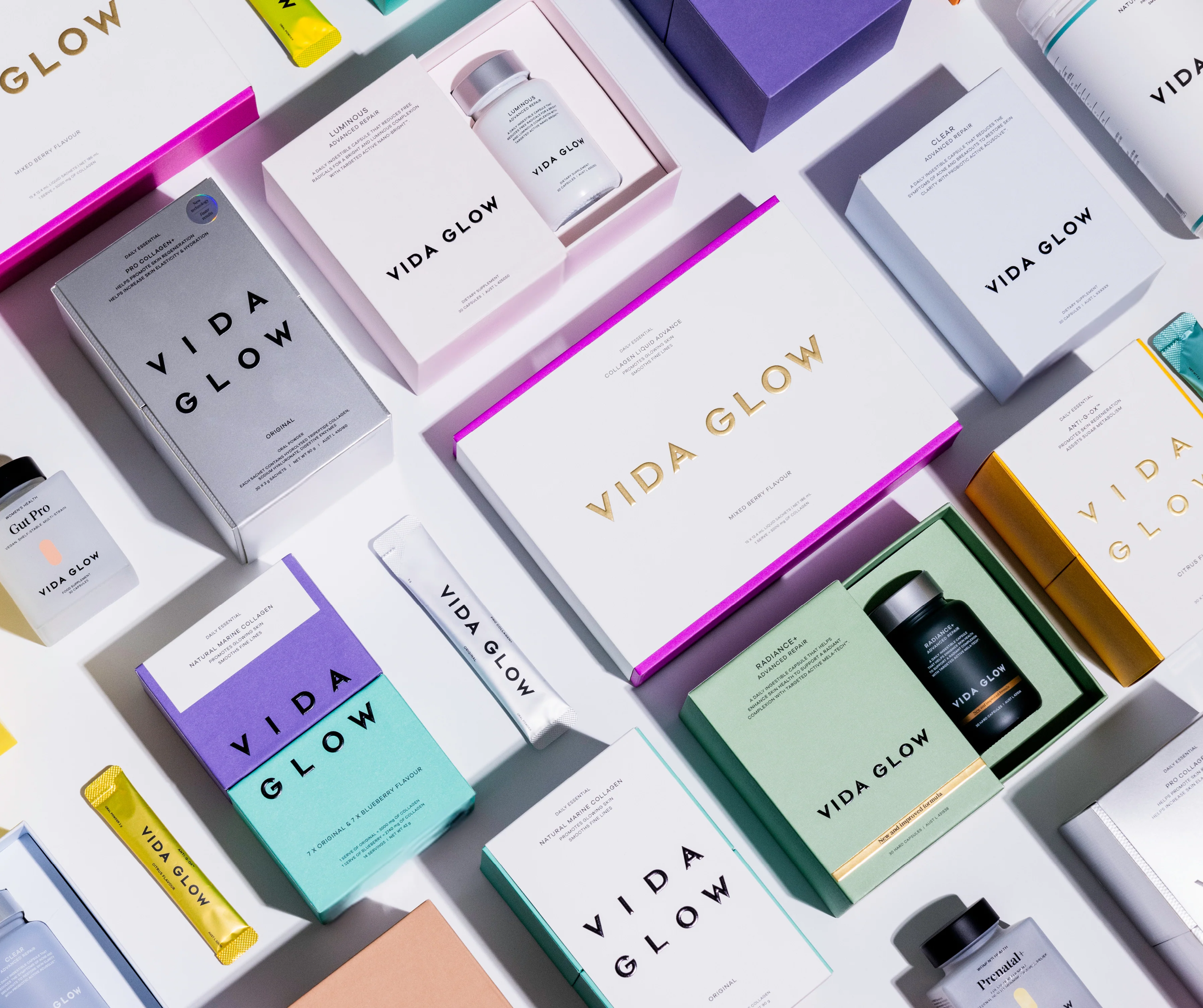 Vida glow四角1箱+Vida glow ブルベリー3箱 Simply Skin & Laser Clinic x VIDA GLOW
